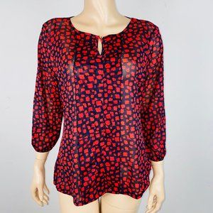 The Limited Abstract Print Keyhole Top NWTs L